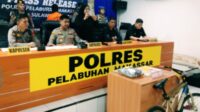 Jumpa pers Polres Pelabuhan Makassar (Foto:Ilho)